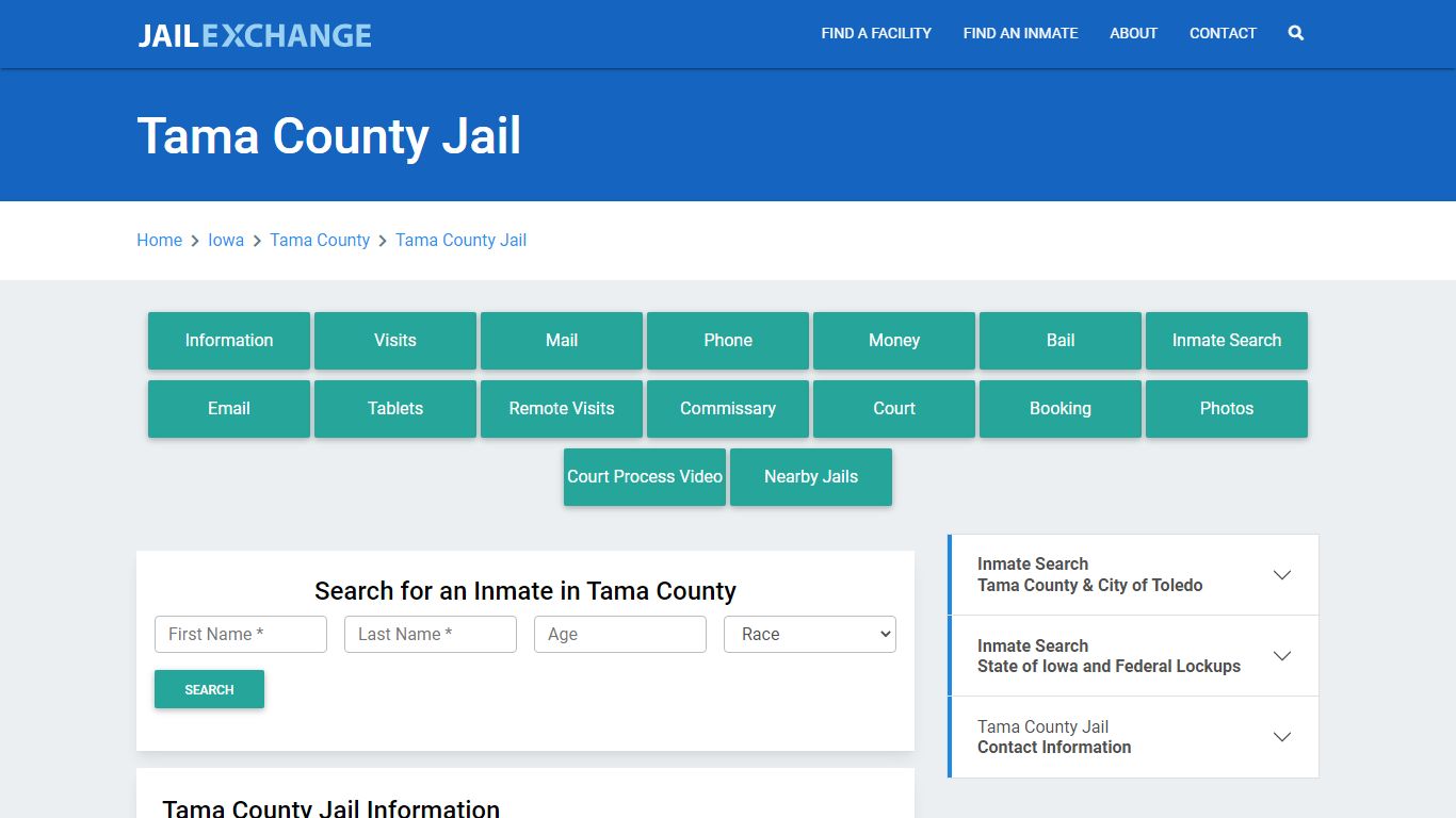 Tama County Jail Roster Lookup, IA, Inmate Search - Jail Exchange