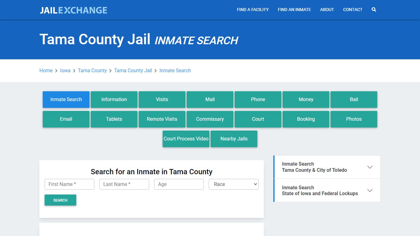 Tama County Jail, IA Inmate Search: Roster & Mugshots